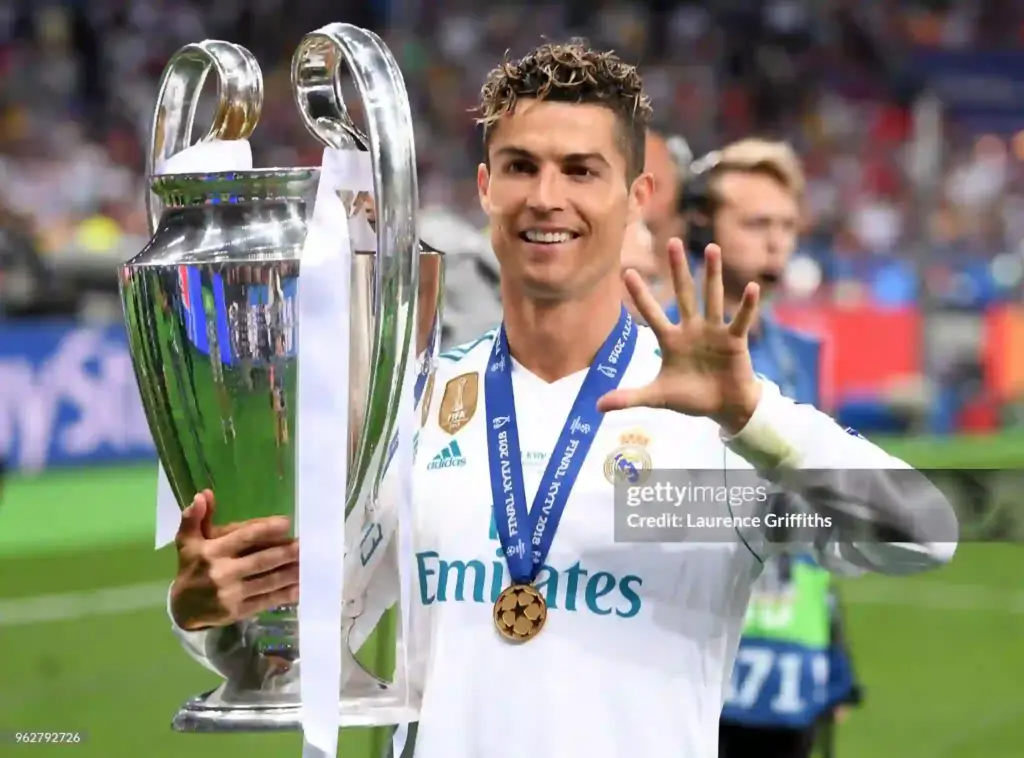 Cristiano Ronaldo UCL trophy